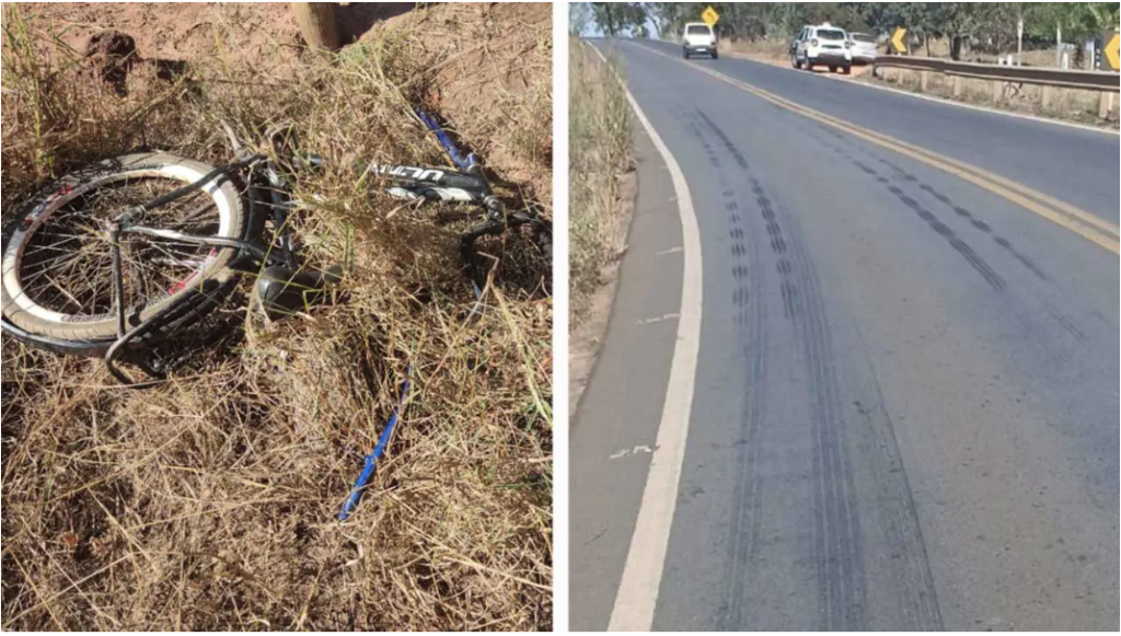 Ciclista é atropelado a caminho do trabalho na MG-181 em Brasilândia; motorista fugiu sem prestar socorro