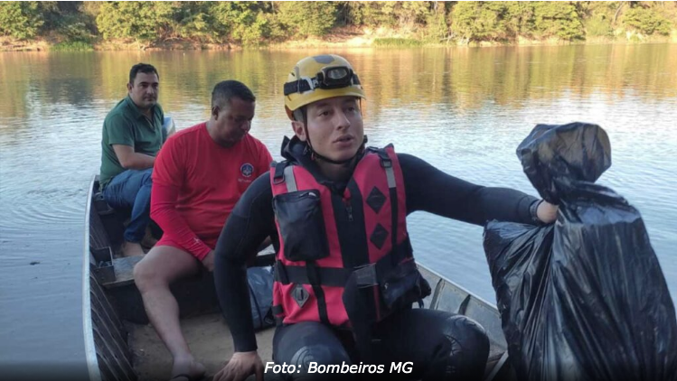 Corpo em avançado estado de decomposição é encontrado no Rio Paracatu, em Brasilândia de Minas